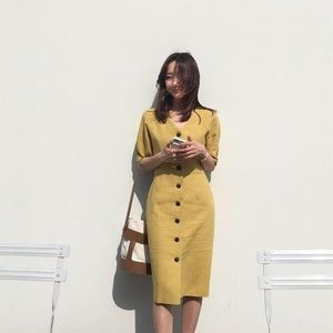 Classic Yellow/mustard summer dress